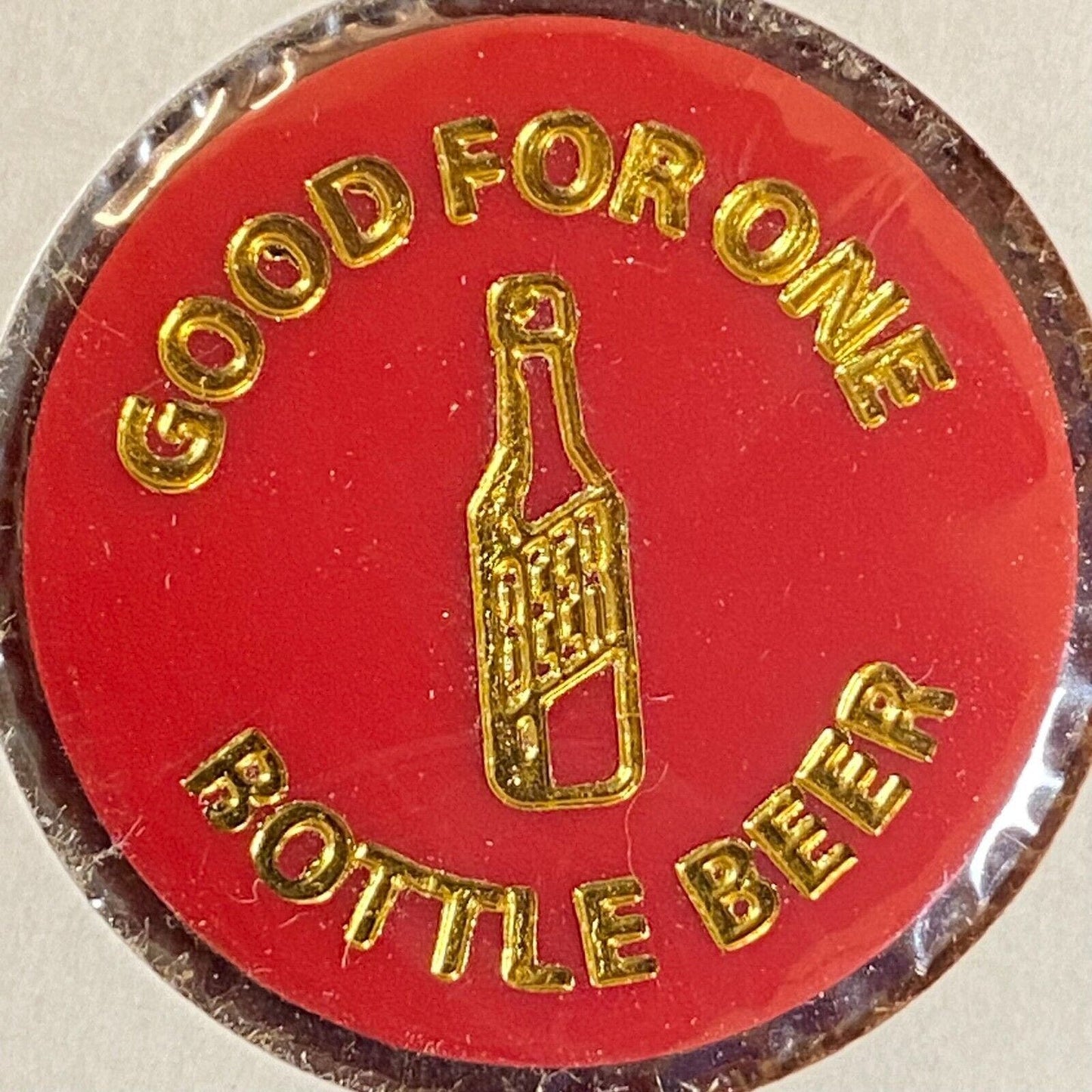 Jersey Shore Legion, PA AL Post 36 c1970's-80's Plastic "Bottle Beer" Token
