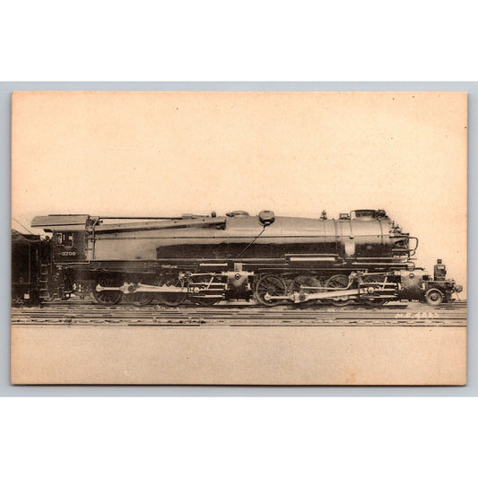 French Railroad RPPC* Postcard Machine 3700 c1900 H.M.P.