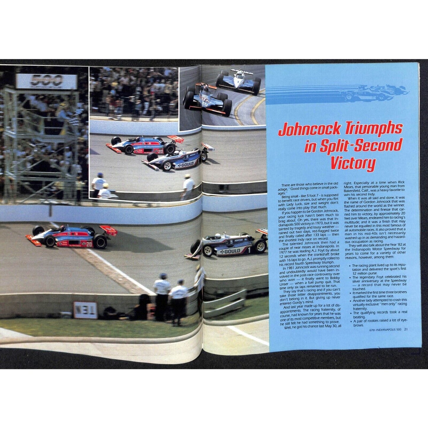 1983 Indianapolis 500 Program Racing VGC 131pp 13oz