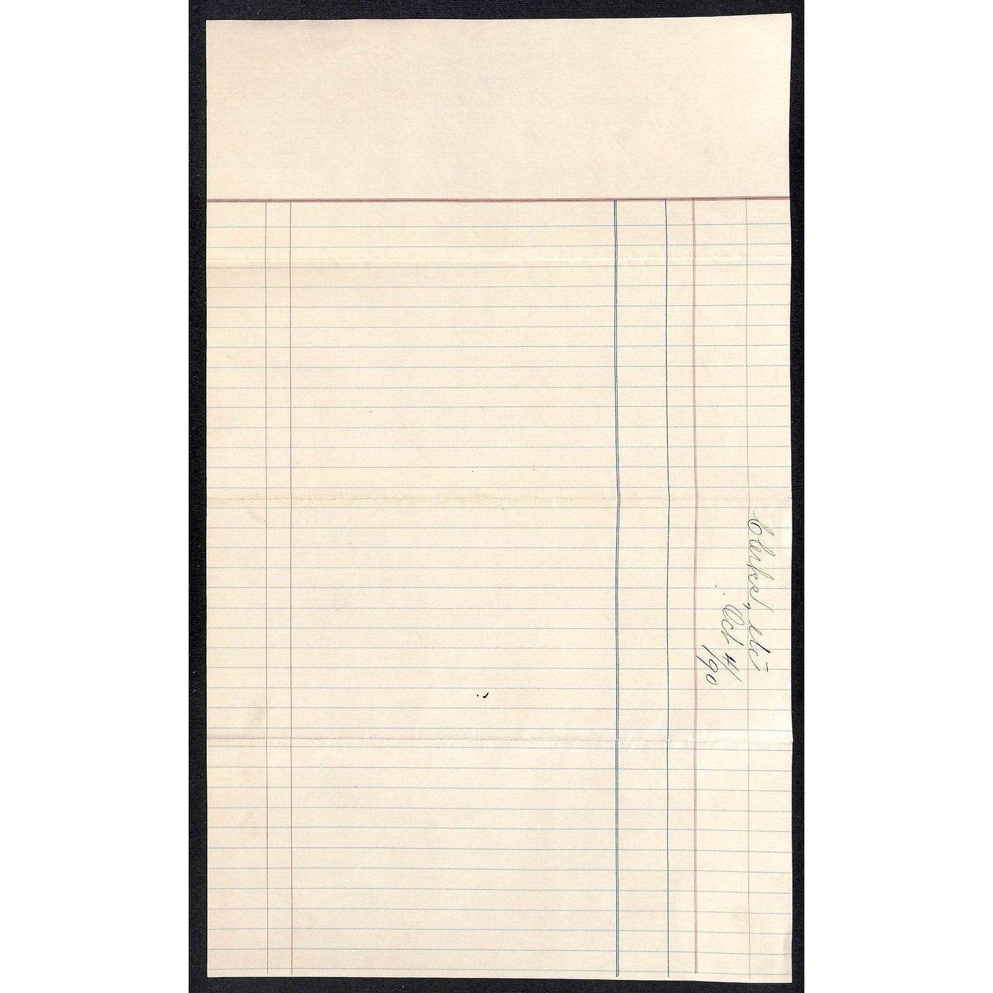 10 1884-85* Receipts for "The American, Balto" Newspaper (Baltimore American ?)