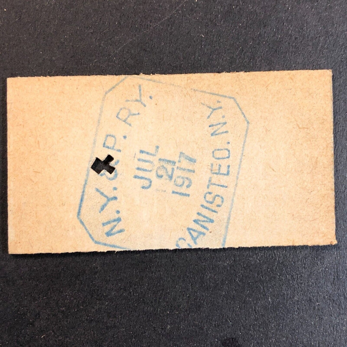 New York & Pennsylvania Railroad July 21 1917 Whitesville, NY Ticket #18274