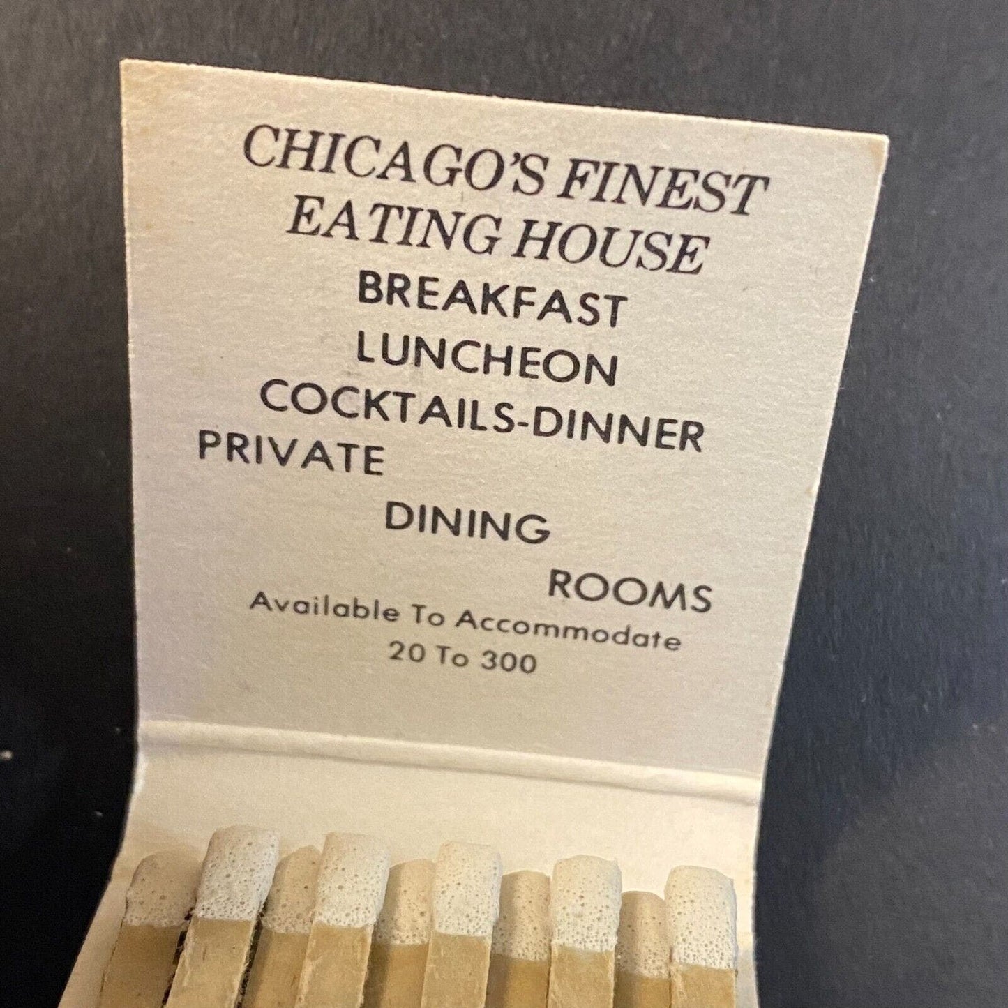 Bull N' Bear Restaurant Chicago c1973-1980's Full Matchbook VGC