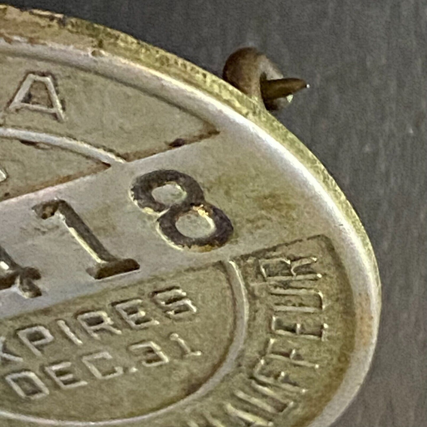 1936 Indiana Licensed Chauffeur Badge Metal Pin Back Driver #48418