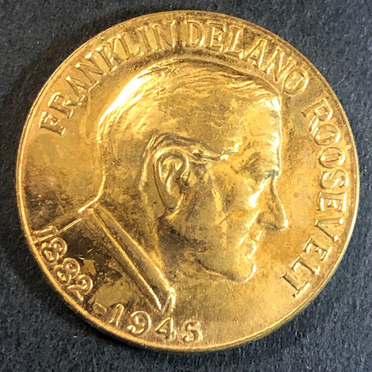 Franklin Delano Roosevelt Little White House Warm Springs, GA Convex Token 29mm