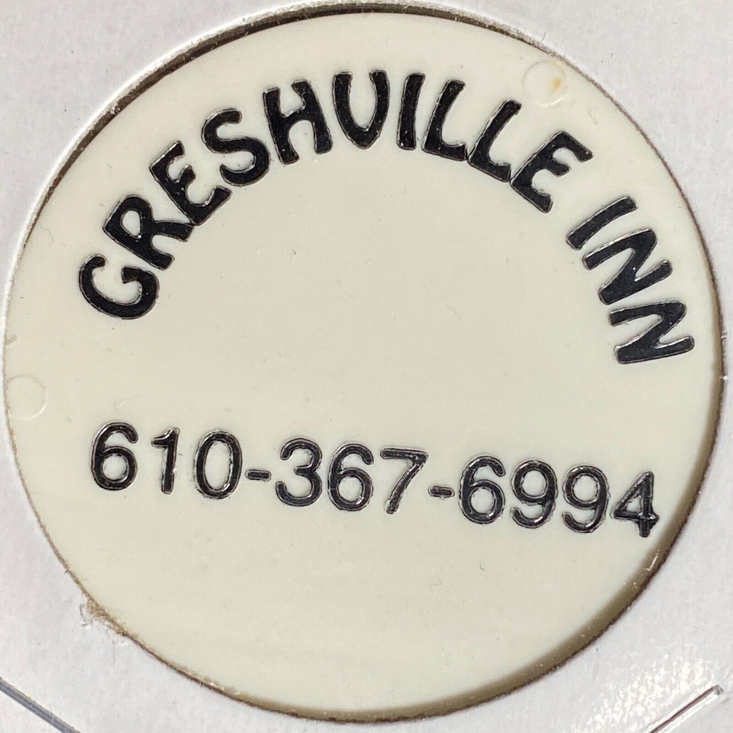 Boyertown, PA Greshville Inn Plastic Token G/F $2.00