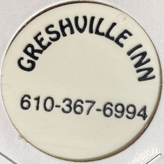 Boyertown, PA Greshville Inn Plastic Token G/F $2.00
