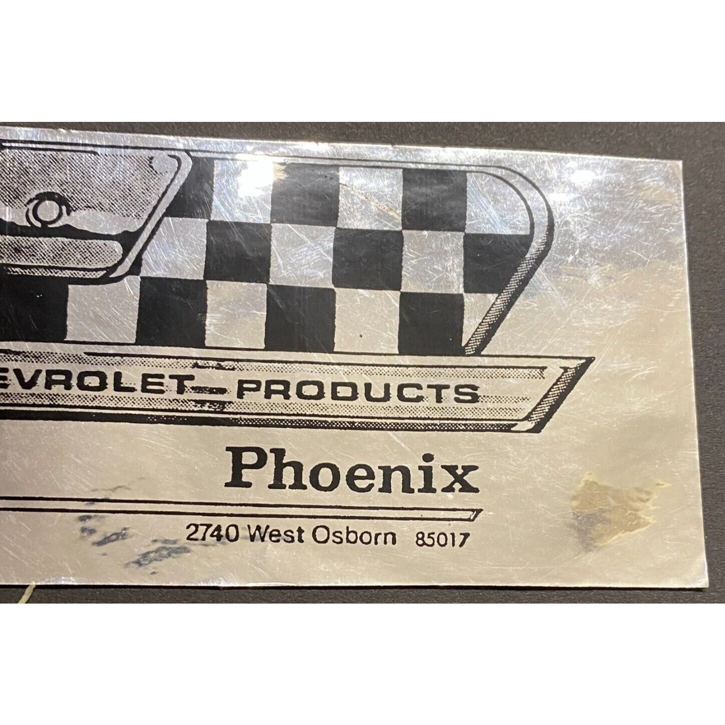 PCP Performance Chevrolet Products Phoenix 2 1/2" x 7" Decal - c1990's?