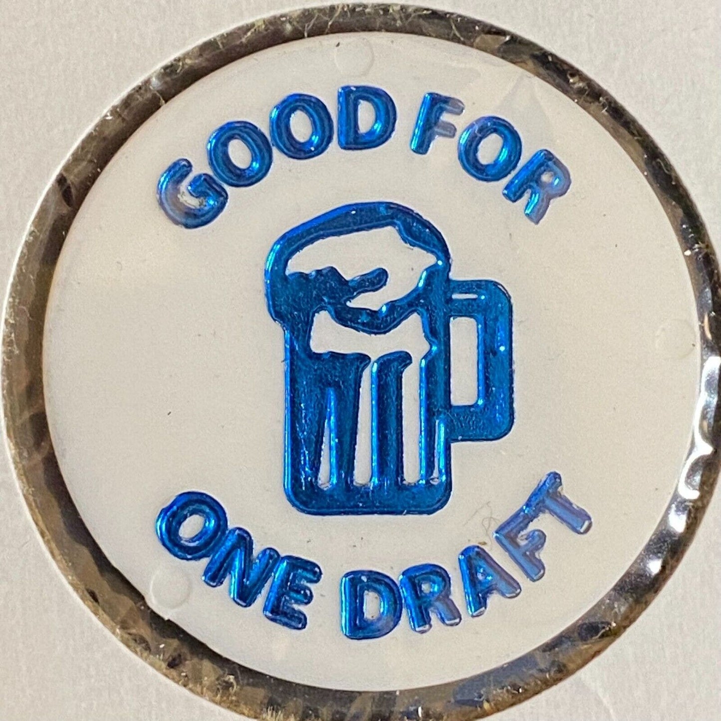 Media, PA American Legion 3460 c1980's Plastic Token "G/F One Draft" Beer