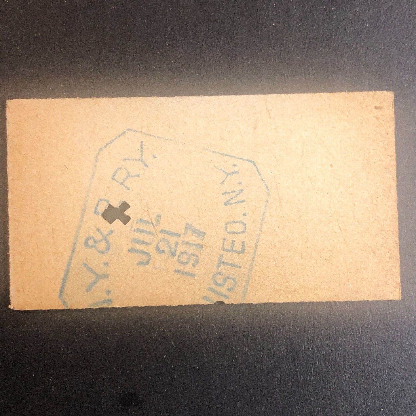 New York & Pennsylvania Railroad July 21 1917 Greenwood, NY Ticket #53589