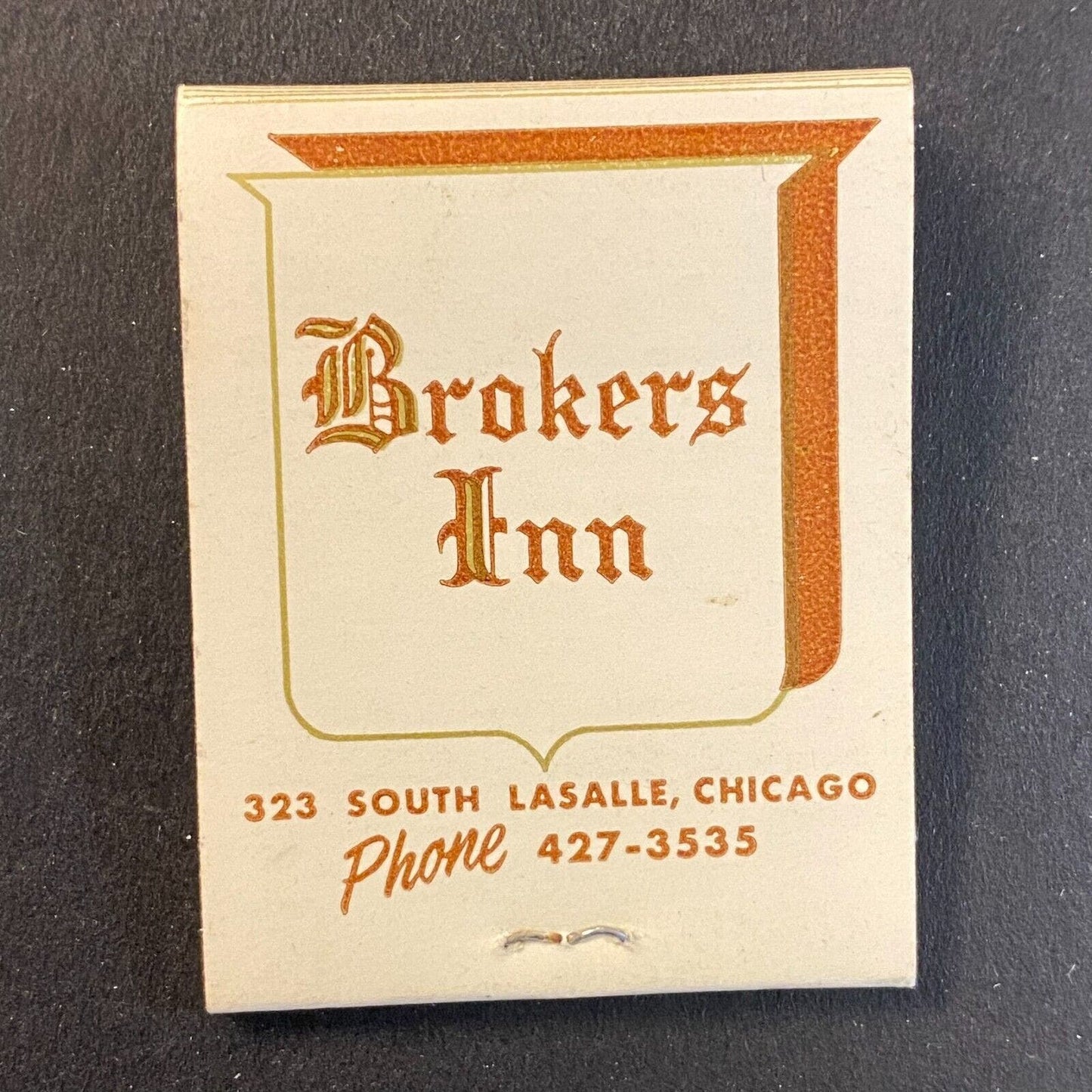 Johnny's Prime Steaks Restaurant Chicago c1960's-73 Full Matchbook Scarce