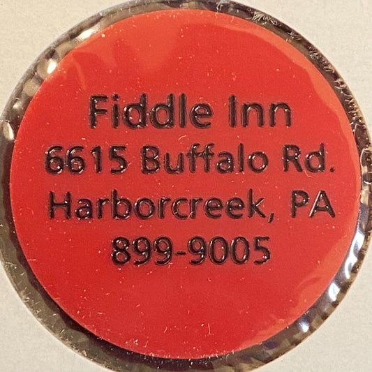 Harborcreek, PA Fiddle Inn c1970's-80's Plastic "$3.50" Token