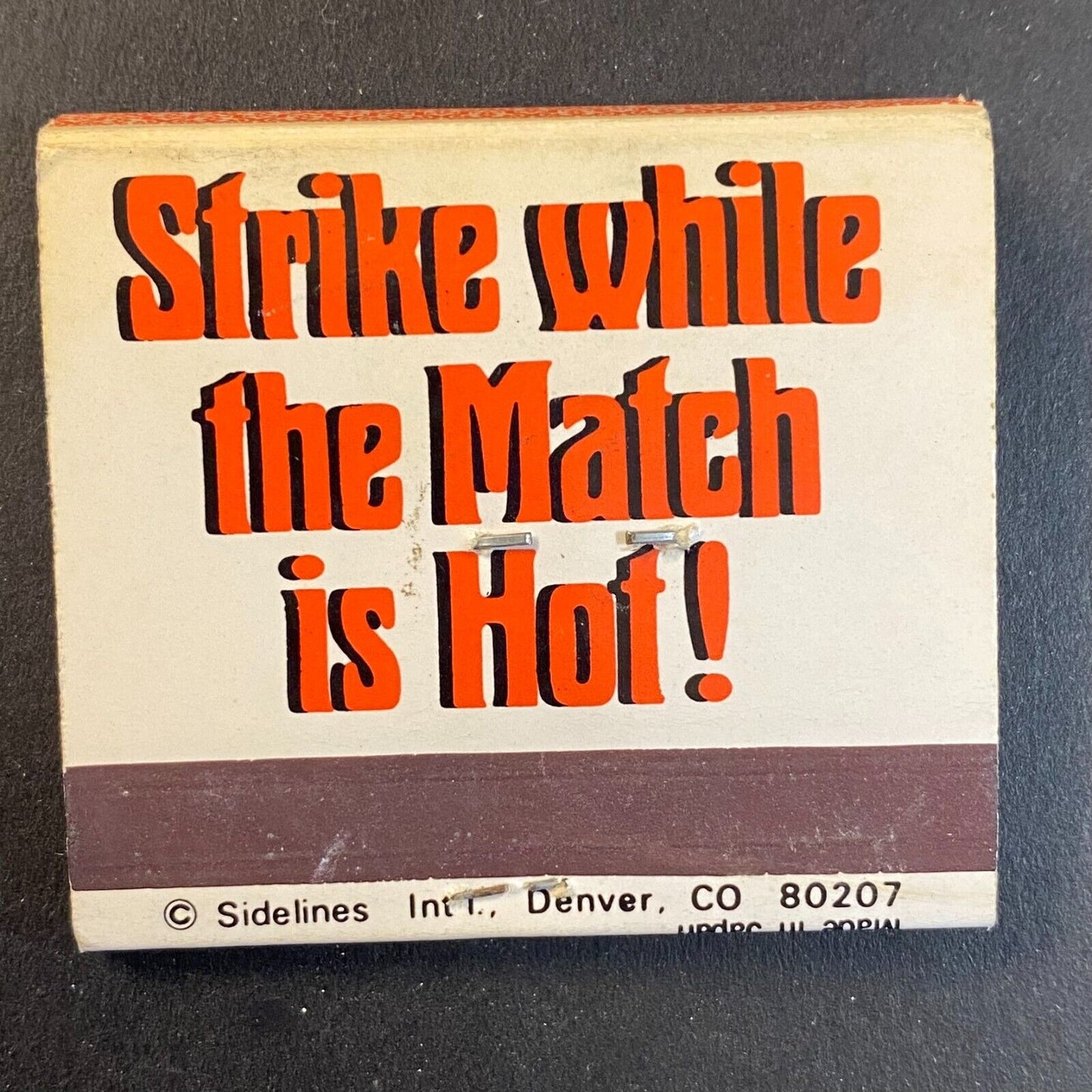 "It Pays to Advertise" Risqué c1970's-80's Novelty Matchbook Scarce VGC