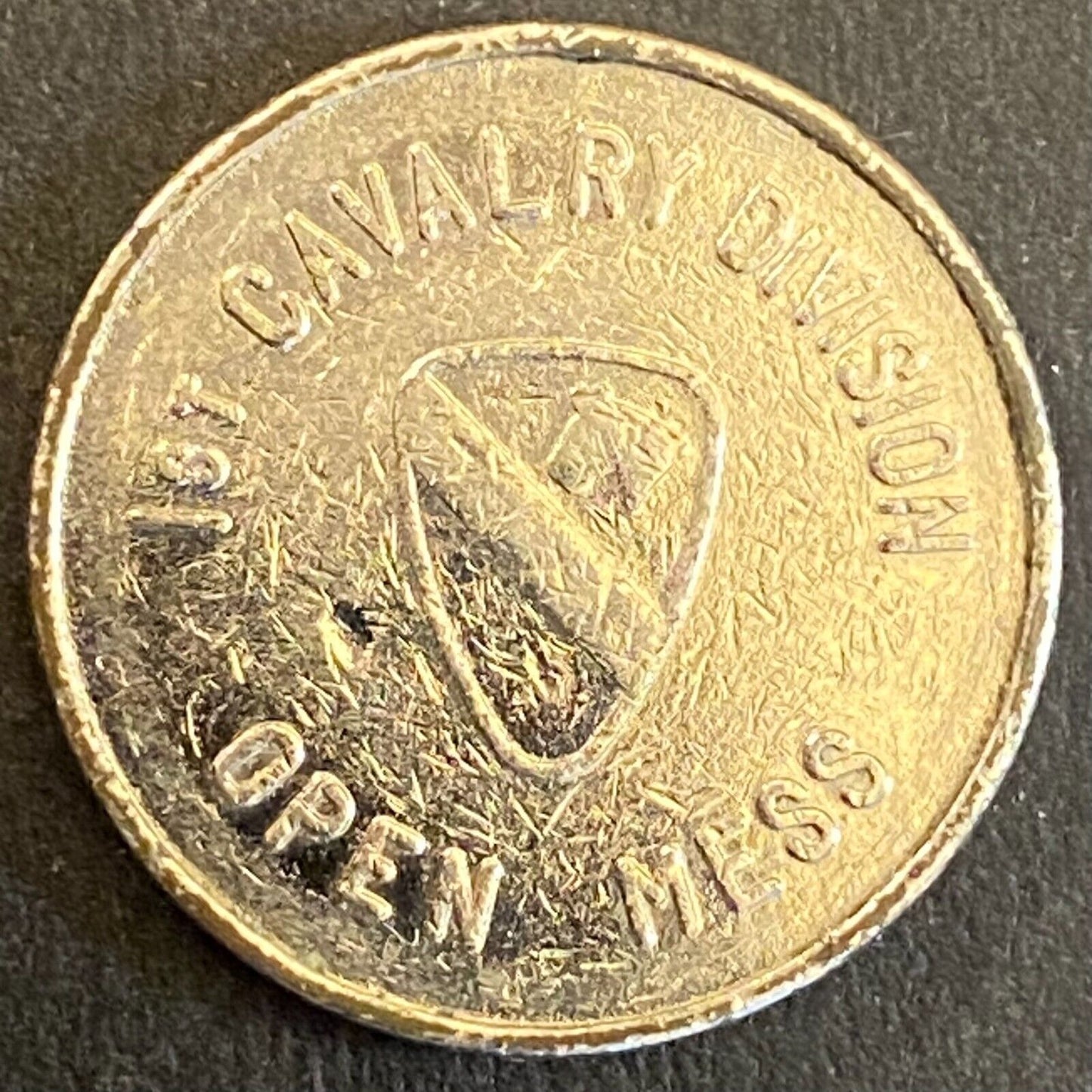 Korea Tonggu-ri 1st Cavalry Division Open Mess Military Token 21mm NpB Scarce