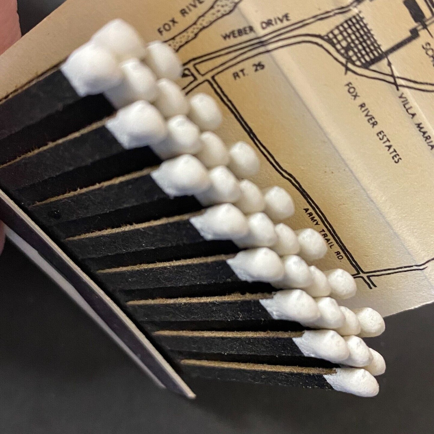 The Hideaway Restaurant St. Charles, IL Full Matchbook c1966-74 VGC