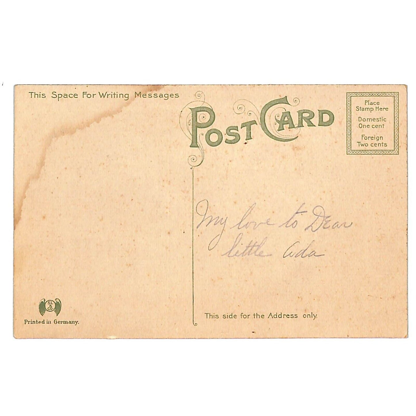 Crossed Flags Shield Flag Eagle Emb Patriotic Postcard c1910 Langsdorf - SL & Co