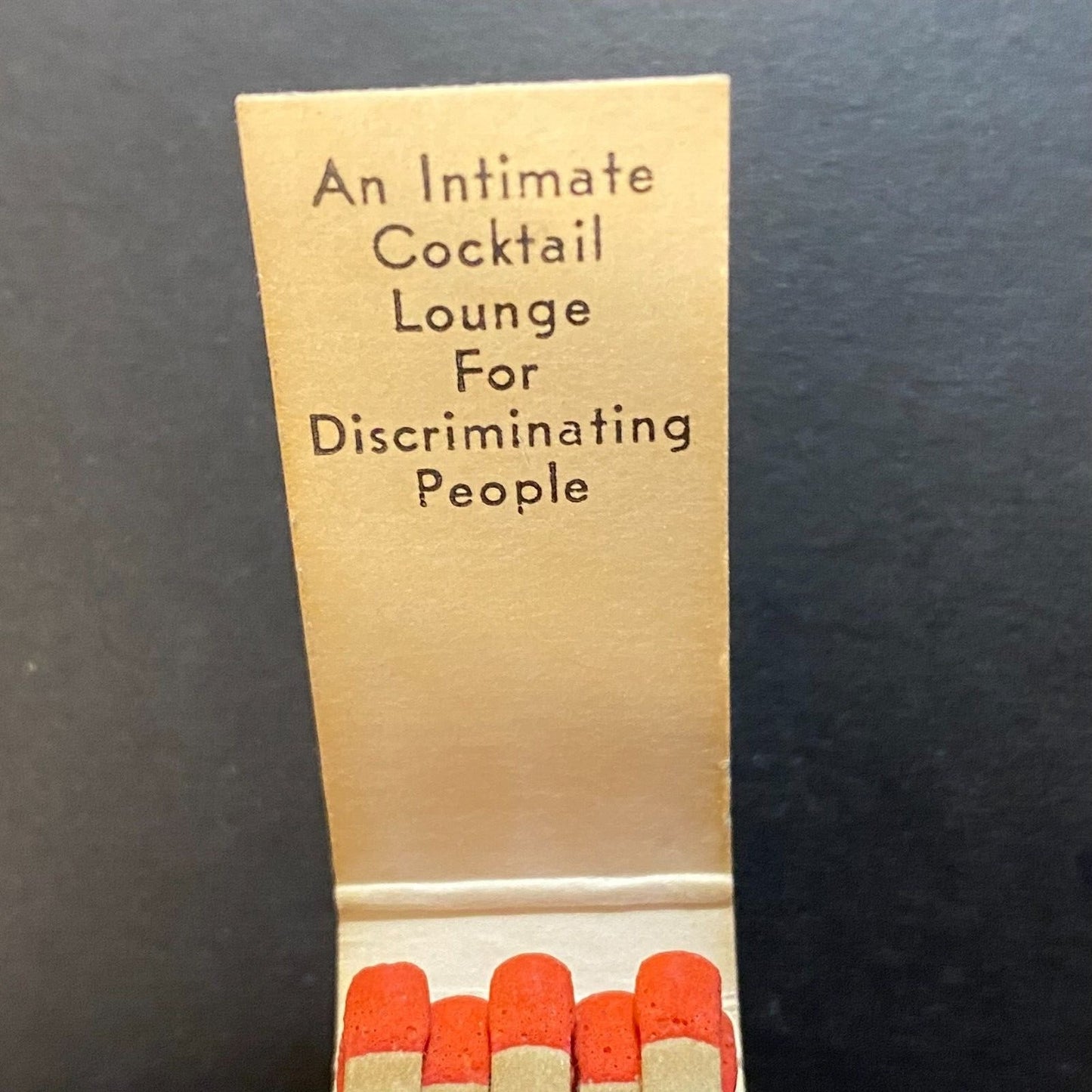 Domino Lounge Chicago Full Slim 10-Strike Matchbook c1960's-73 VGC