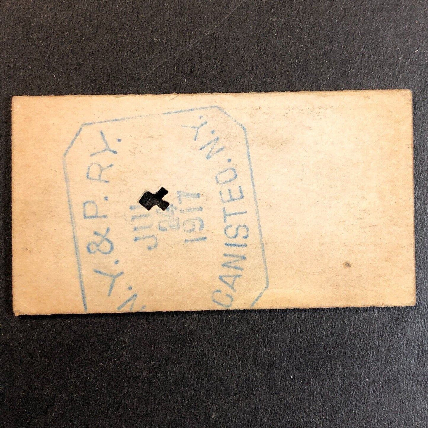New York & Pennsylvania Railroad July 24 1917 Genesee, PA Ticket #10746