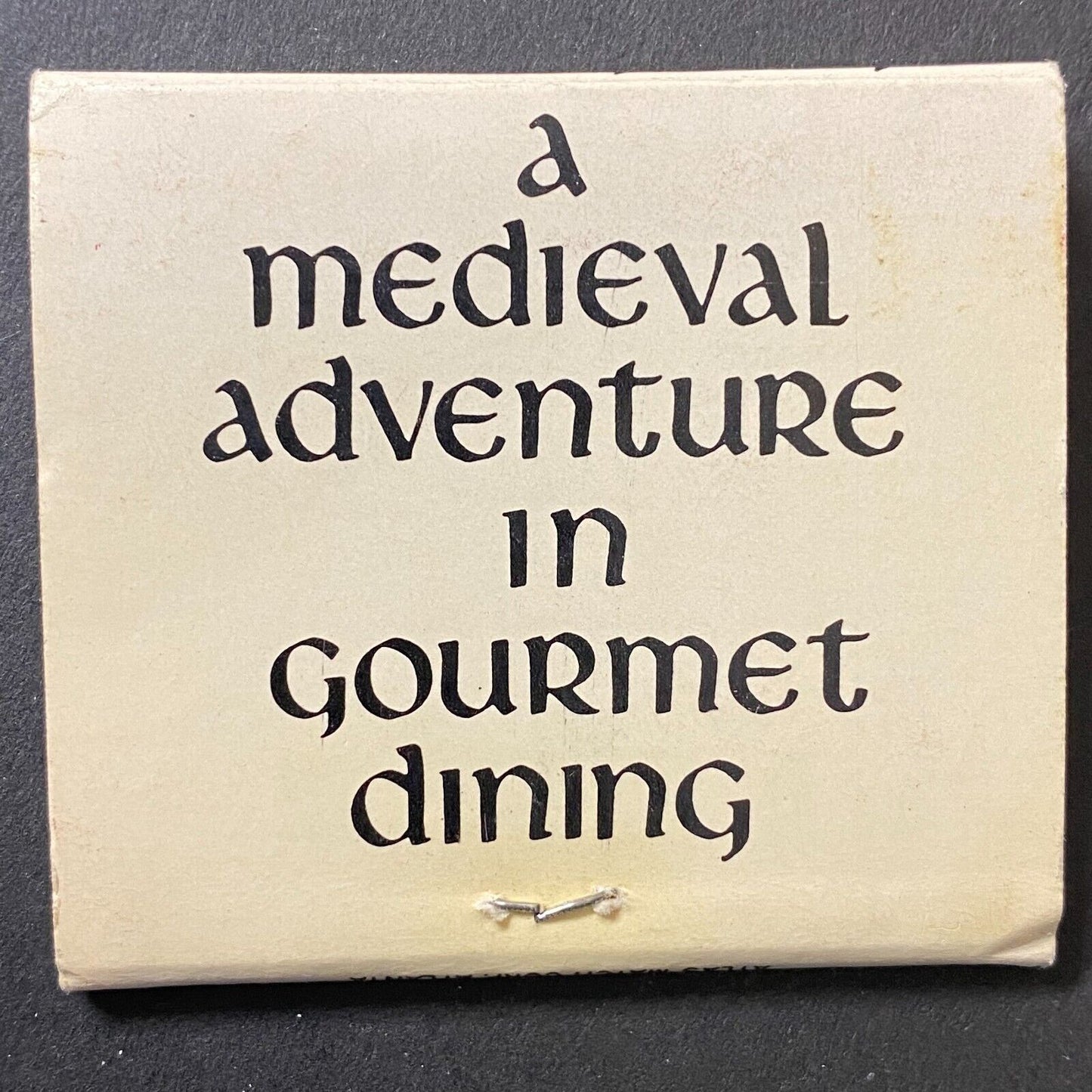 Abbey Medieval Restaurant Atlanta, GA Full Matchbook c1960's -74