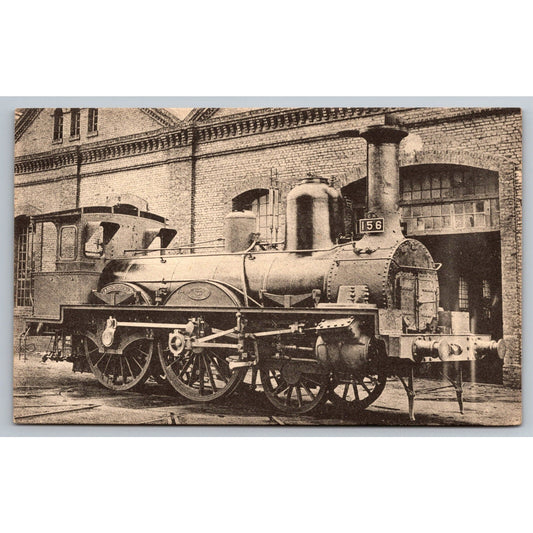 French Railroad RPPC* Postcard Passenger Machine c1900 H.M.P.