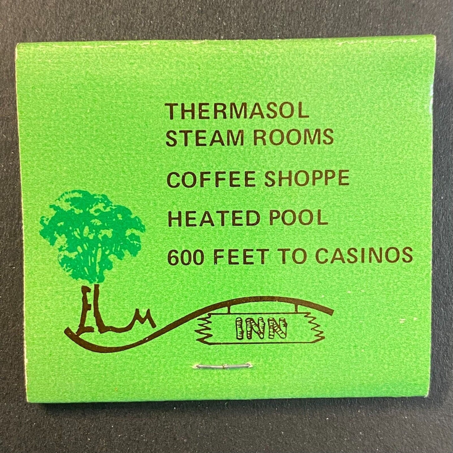 Elm Inn South Lake Tahoe, CA c1968-73 Full Matchbook Scarce VGC
