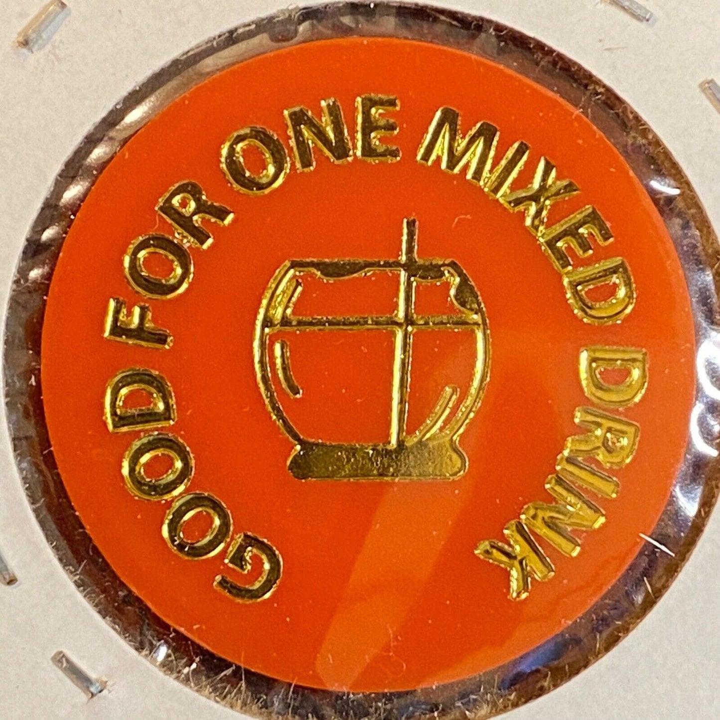 Milton, PA Arm Bar c1998 Plastic Token "G/F One Mixed Drink"