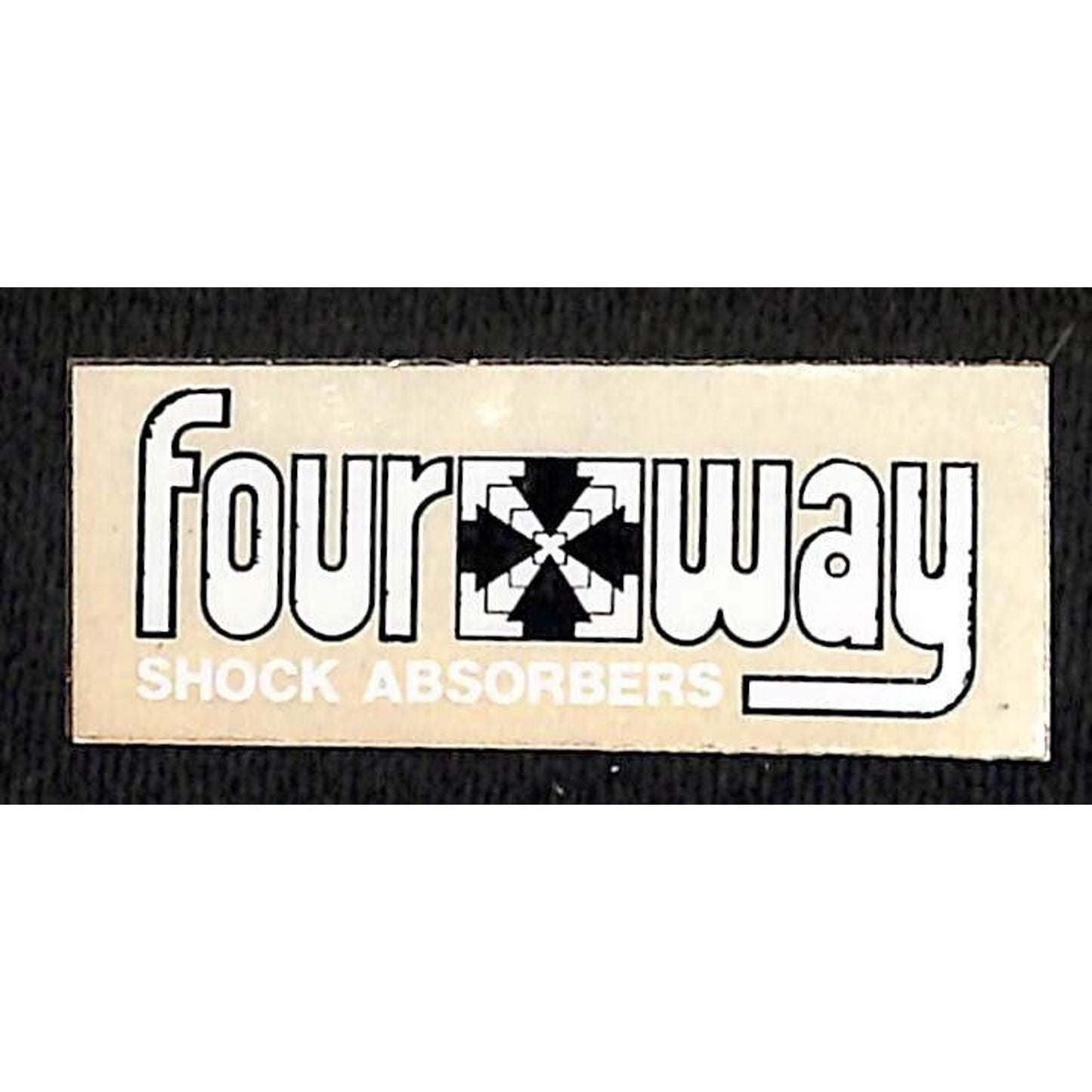 Four Way Shock Absorbers Performance Auto Sticker Vintage c1980's Scarce