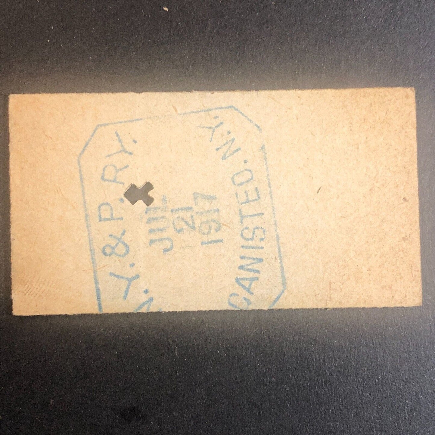 New York & Pennsylvania Railroad July 21 1917 Rexville, NY Ticket #30251