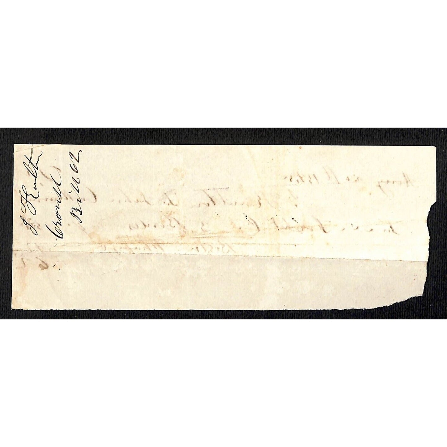 1845 Jabez Knowlton* Newburgh, ME General Store Receipt 50c Freight on 3 Barrels