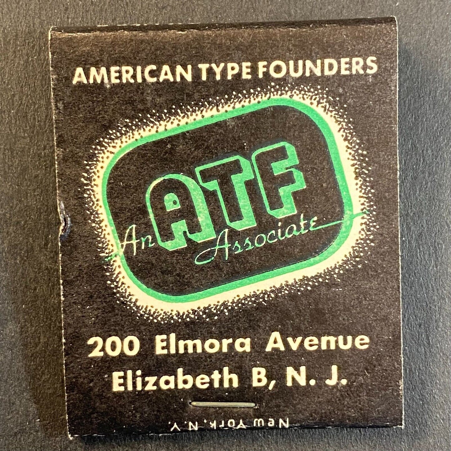 American Type Founders Elizabeth, NJ 6 Full 20-Strike Matchbooks c1960's VGC