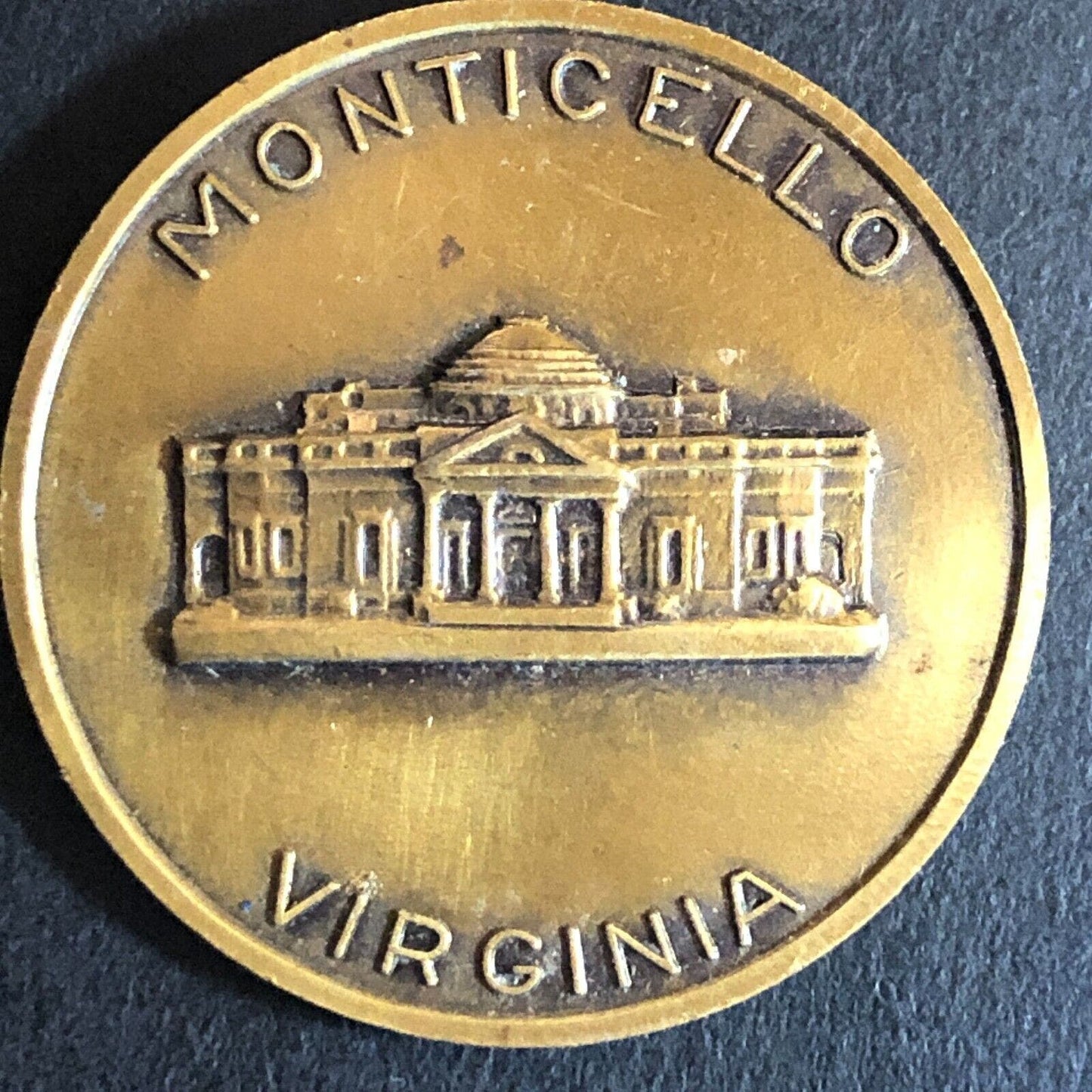 Thomas Jefferson 1748-1826 Monticello, VA High Relief Medallion 29mm 10g