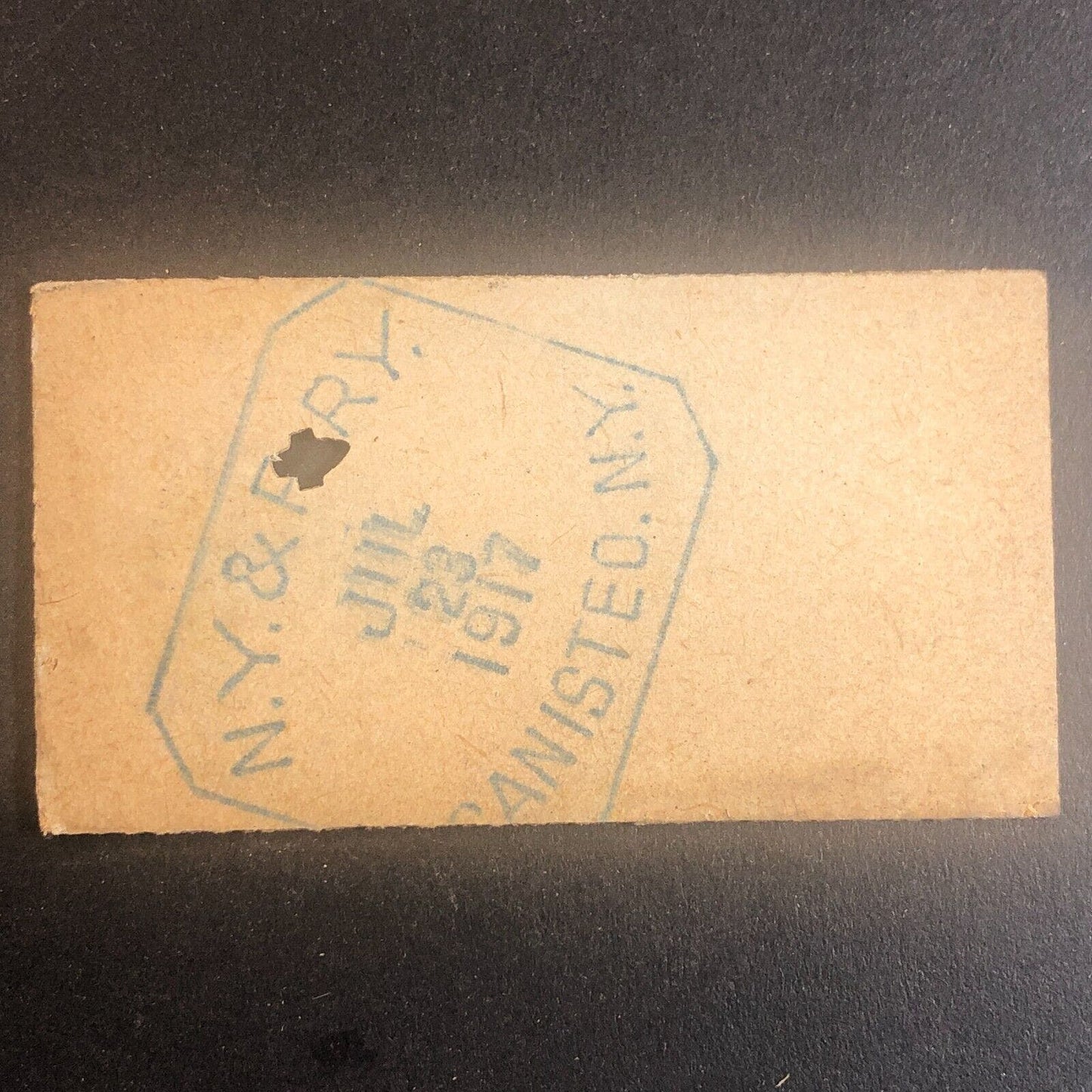 New York & Pennsylvania Railroad July 23 1917 Greenwood, NY Ticket #53602