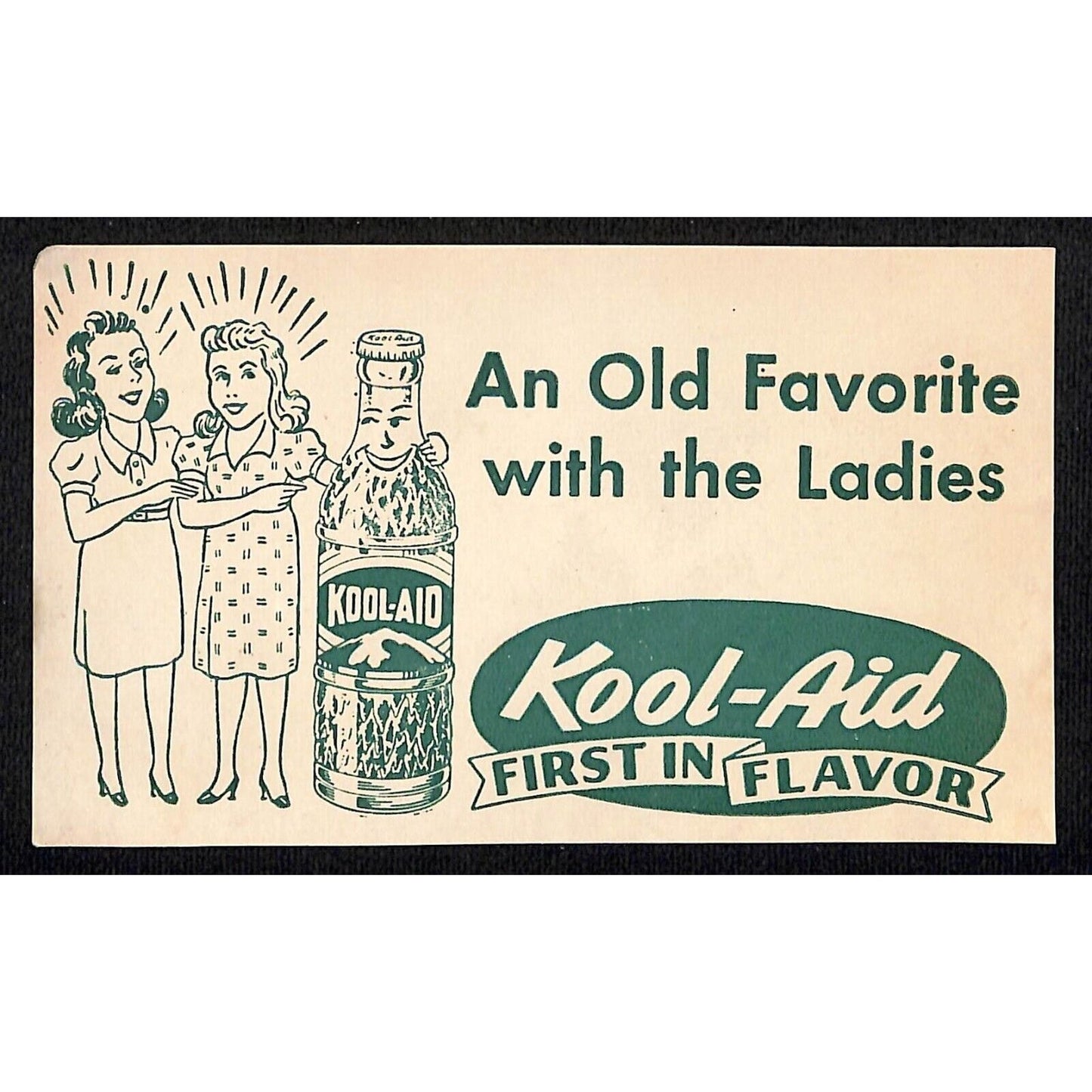 Kool-Aid "First in Flavor" "Old Favorite with the Ladies" Card Anthropomorphic