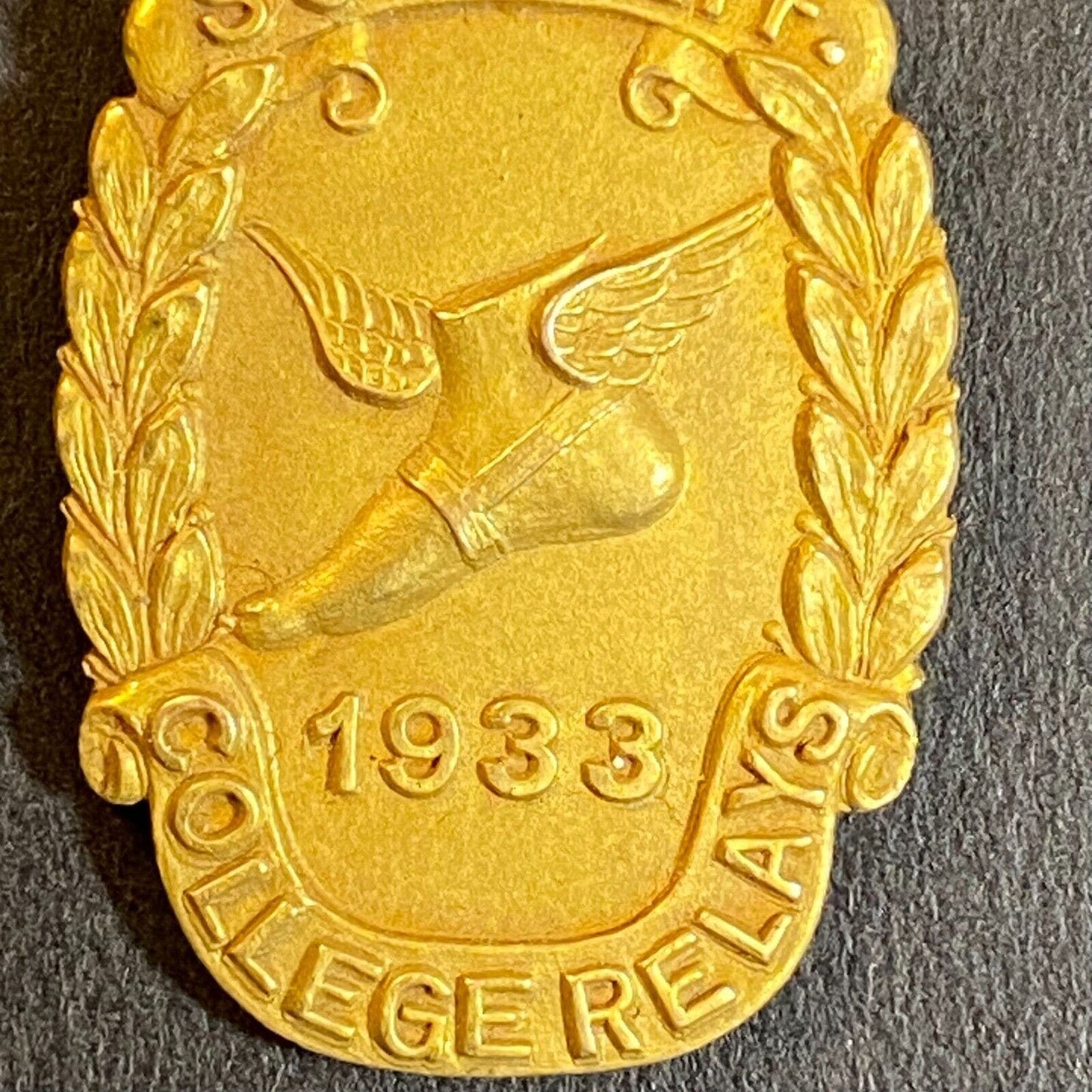 1933 SO. California College Distance Medley Relays Pendant / Medal Winged Foot
