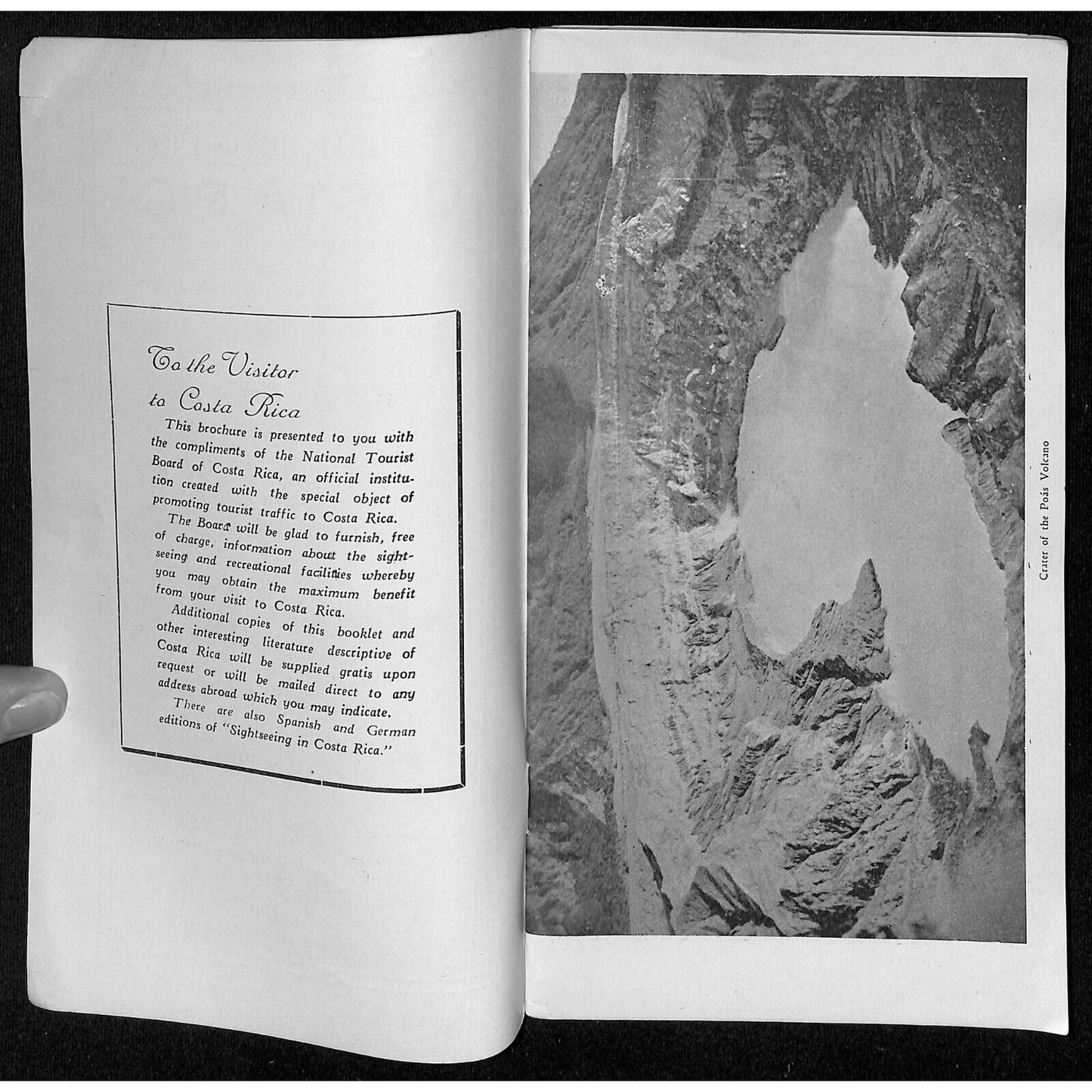 "Sightseeing in Costa-Rica" Tour Brochure w/ Tour Info & RR Map July 1939 48pp