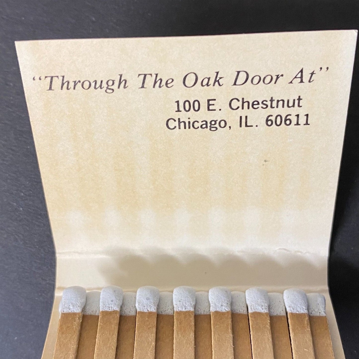 Cricket's Restaurant (John B. Coleman) Chicago Full Matchbook c1974-80's VGC