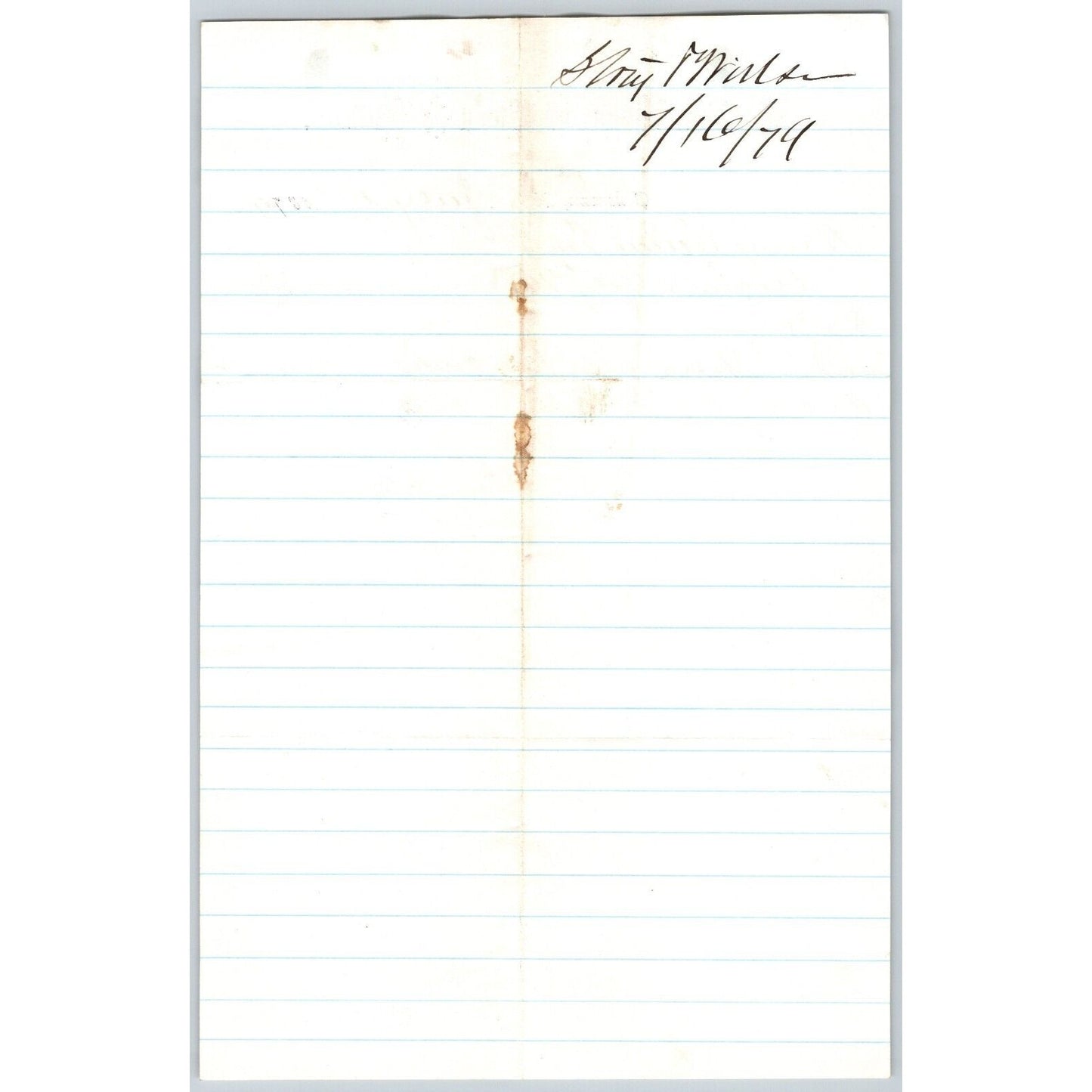 Banking House of Story & Nelson Bozeman, MT 7/14 1879 Letterhead Henry Elling*