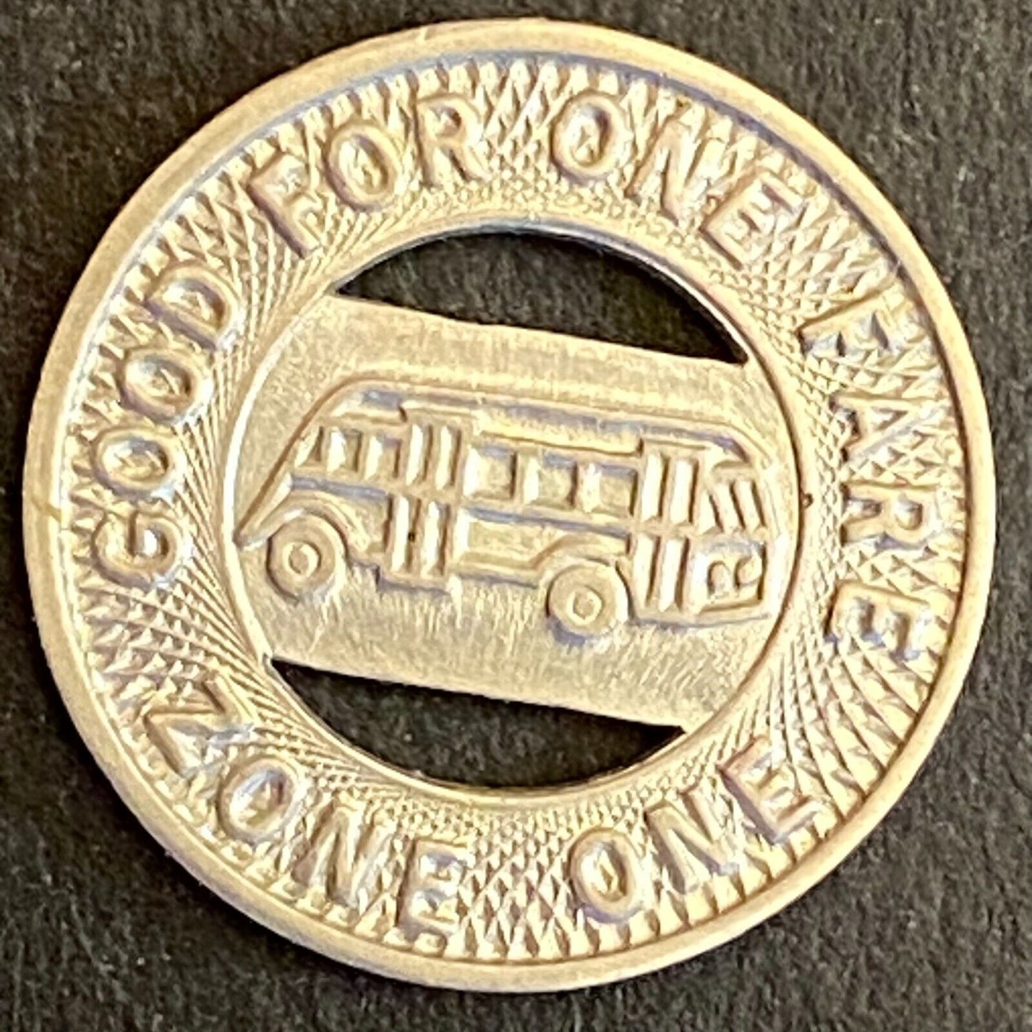 Anchorage City Transit System Alaska G/F One Fare Zone One Token 16mm Scarce (#2