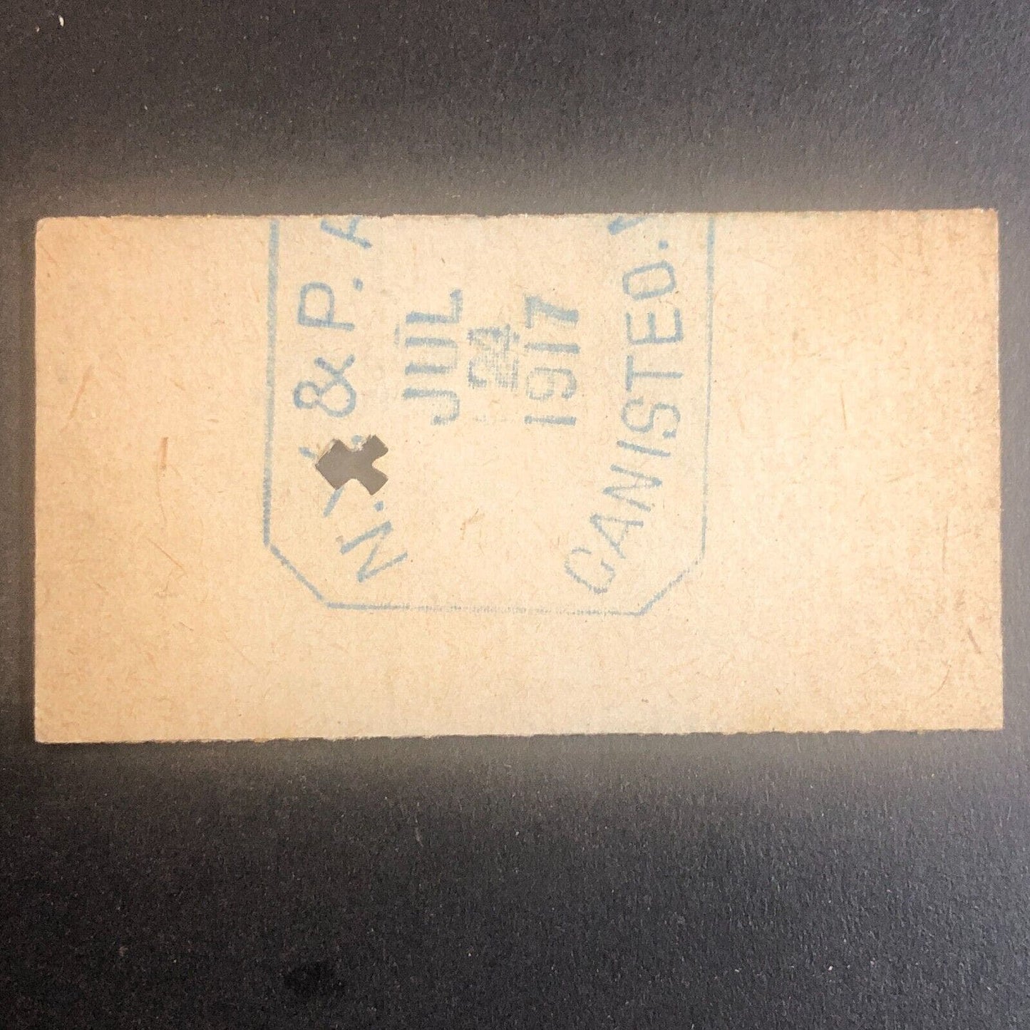 New York & Pennsylvania Railroad July 24 1917 Rexville, NY Ticket #30261