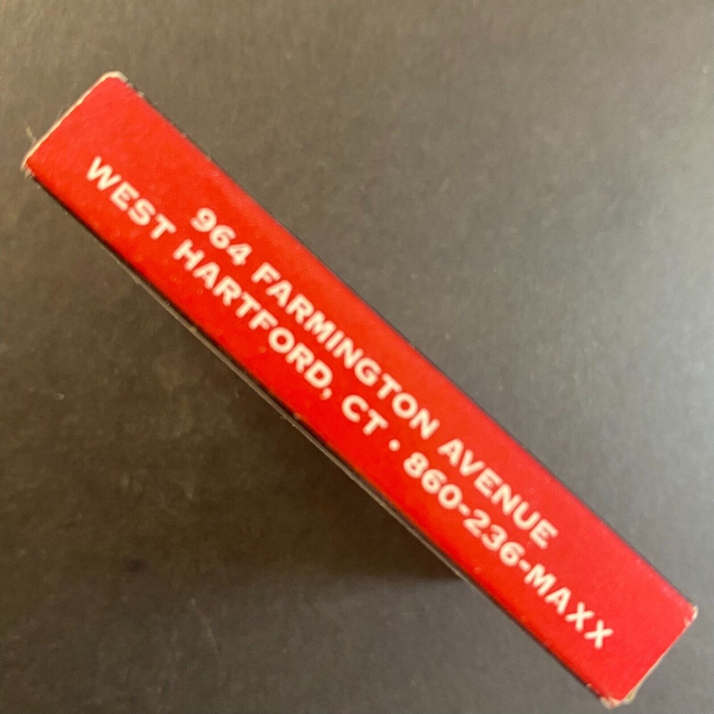 Max's Oyster Bar Restaurant West Hartford, CT Vintage Matchbox Scarce VGC