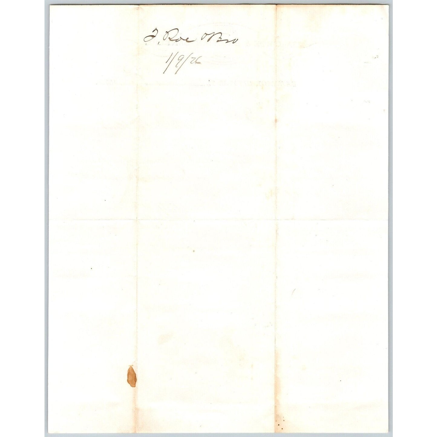 Isaac Roe & Brother Bankers Bannack City, MT 1876 ALS Letterhead Henry Elling*