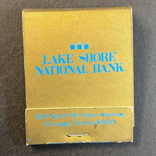 Lake Shore National Bank Chicago c1965-73 Full Matchbook