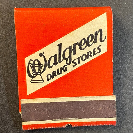 Walgreen Drug Stores (Chicago ?) c1940 Full Matchbook VGC Scarce