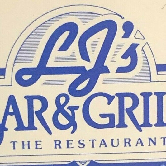 La Jolla, CA LJ's Bar & Grill Restaurant c1980's Full Matchbook