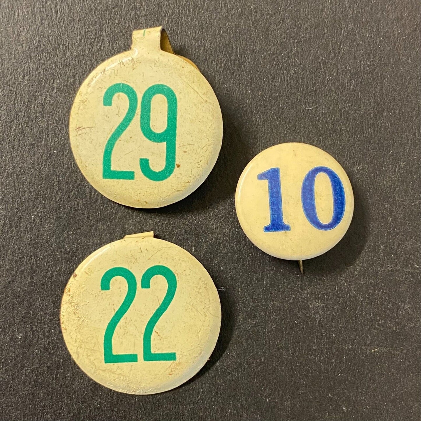 Group of 3 Small Political Election Campaign ? 2 Steel Fold Over 1 Pinback