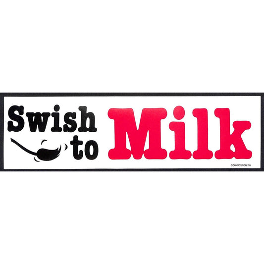 "Shish to Milk" w/ Cow Tail Funny Farming Bumper Sticker VGC