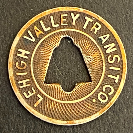 Lehigh Valley Transit Co (Allentown, PA) "Fare Check" Transit Token 16mm (#10)
