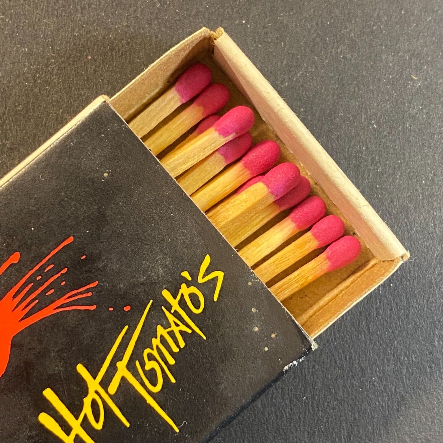 Hot Tomato's Restaurant Northampton Hartford New Haven Vintage Matchbox Scarce