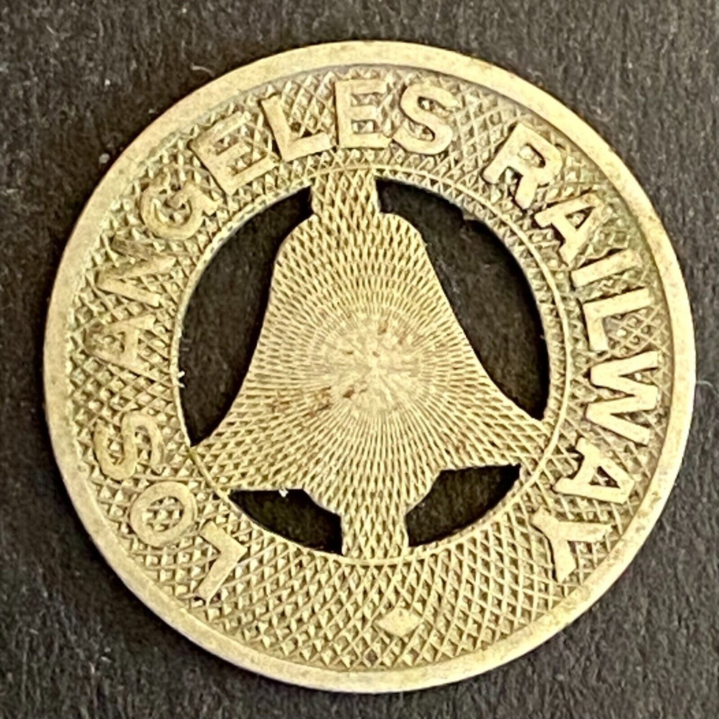Los Angeles Railway G/F One Fare Transit Token 16mm