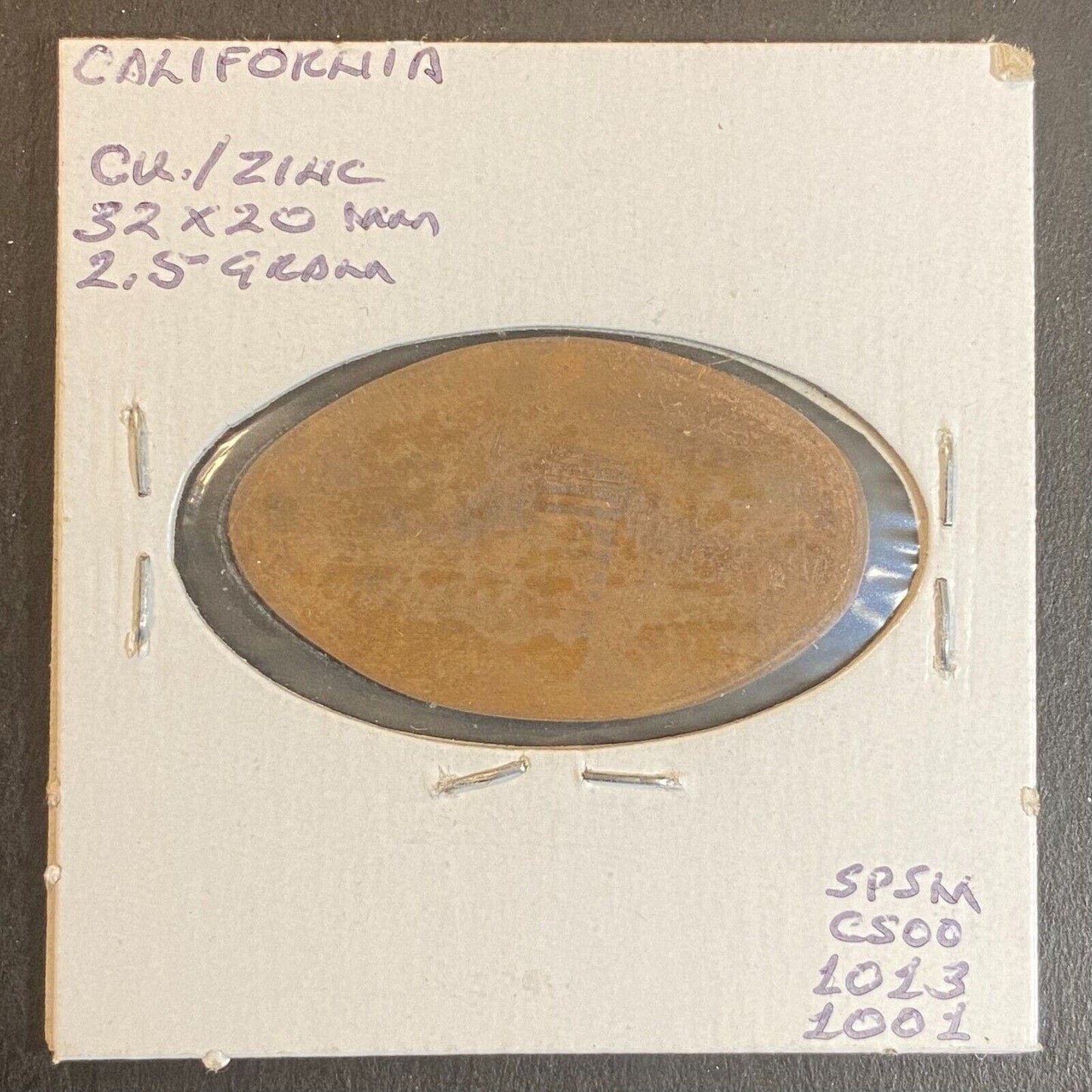 George C. Page Museum Los Angeles Elongated Penny La Brea Tar Pit #91 Excavation
