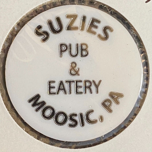 Moosic, PA Suzie's Pub & Eatery Plastic Token Good For One Mixed Drink